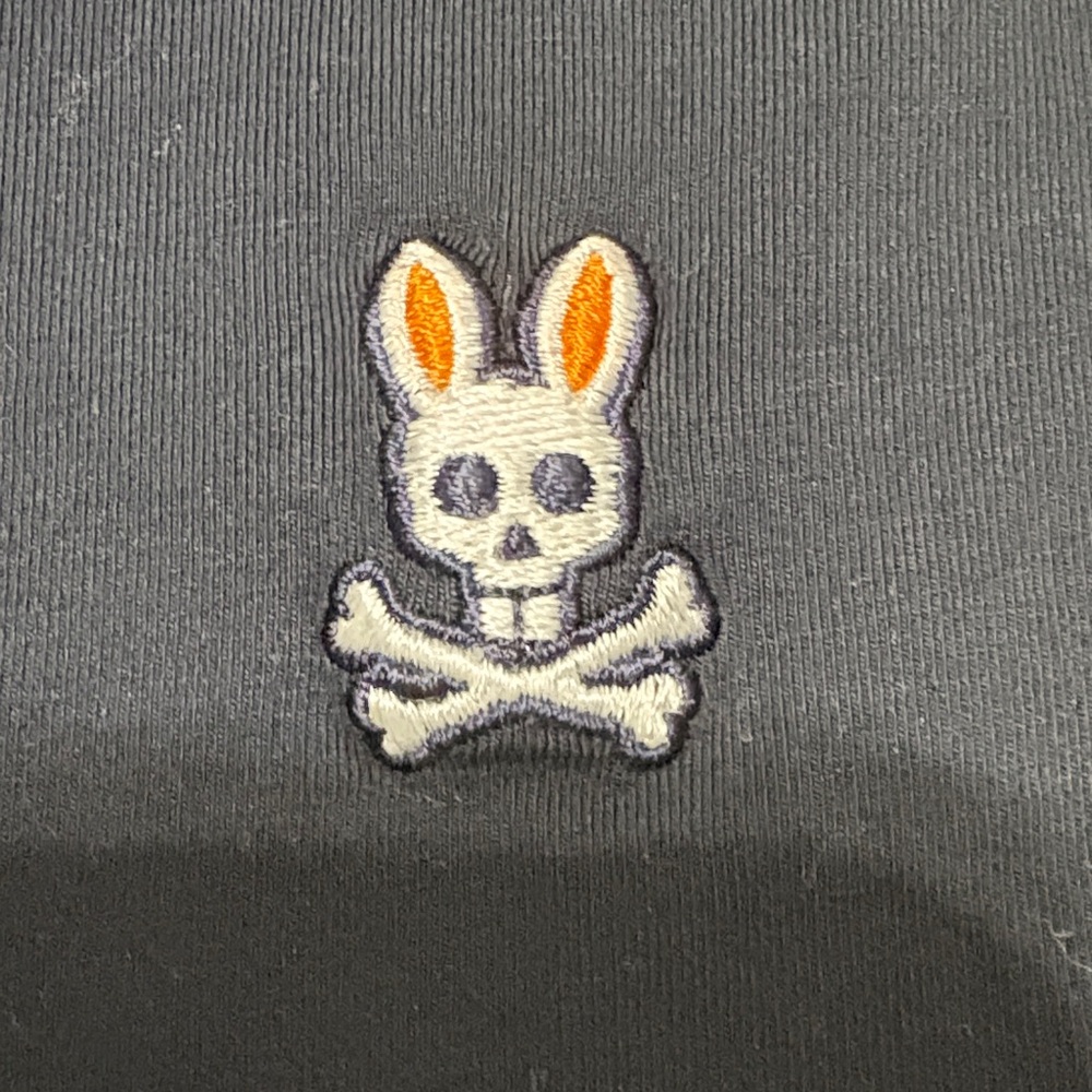 Psycho Bunny Navy Blue Polo with Orange Accents Size 2XL - Picture 2 of 10